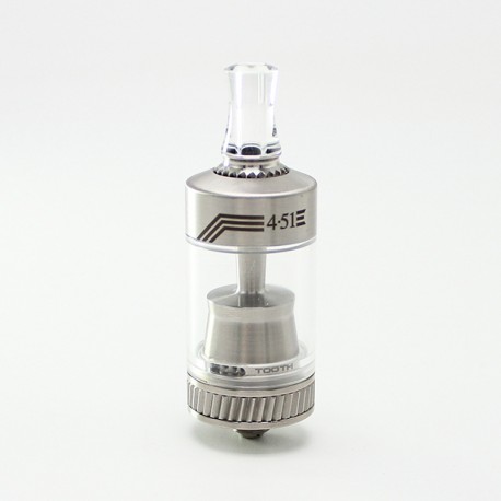 SXK 4.51 Style MTL RTA Rebuildable Tank Atomizer - Silver, 316SS + PMMA, 4.51ml, 22mm Diameter