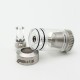 SXK 4.51 Style MTL RTA Rebuildable Tank Atomizer - Silver, 316SS + PMMA, 4.51ml, 22mm Diameter