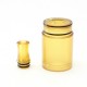 SXK 4.51 Style RTA Replacement Tank Tube + Drip Tip Kit - Brown, PEI