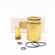 SXK 4.51 Style RTA Replacement Tank Tube + Drip Tip Kit - Brown, PEI