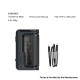 [Ships from Bonded Warehouse] Authentic VandyVape Gaur-18 200W VW Box Mod - Black Gold, VW 5~200W, 2 x 18650, VW / BP / VV / TC