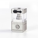 Authentic Yachtvape Pandora DOTRBA Rebuildable Tank for dotMod dotAIO V1 Pod Mod - Silver, MTL AFC Wheel + RDL AFC Wheel