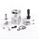 Authentic Yachtvape Pandora DOTRBA Rebuildable Tank for dotMod dotAIO V1 Pod Mod - Silver, MTL AFC Wheel + RDL AFC Wheel