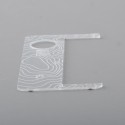 Authentic MK MODS Replacement Topo Inner Door for dotMod dotAIO V1 Pod - White, Acrylic (1 PC)