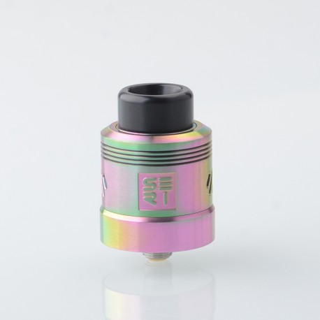 [Ships from Bonded Warehouse] Authentic Hellvape SERI RDA Rebuildable Dripping Atomizer - Rainbow, SS, Series Coil, 26mm