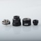 Authentic Hellvape SERI RDA Rebuildable Dripping Atomizer - Matte Full Black, Stainless Steel, Series Coil, 26mm