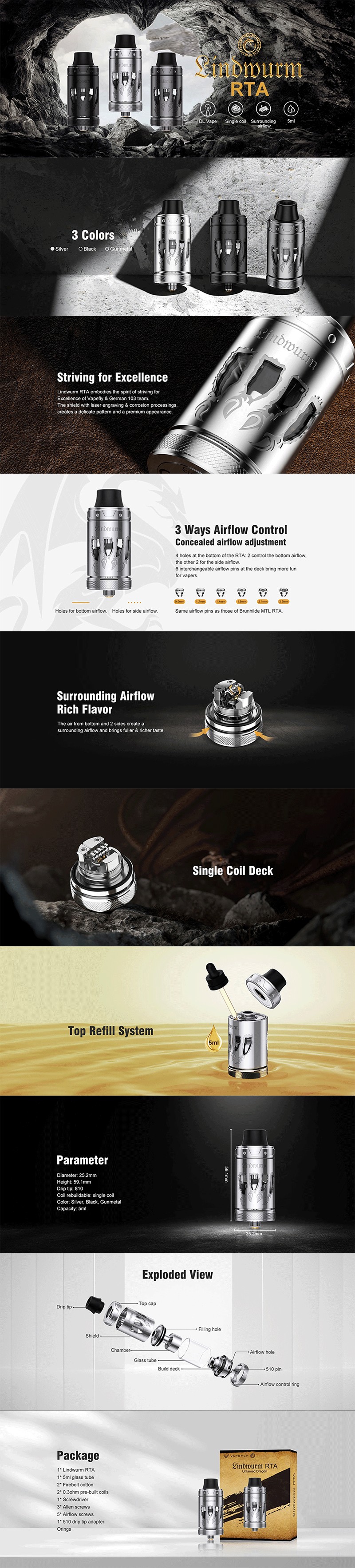 Vapefly Lindwurm RTA