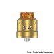 Authentic Hellvape Dead Rabbit Max RDA Rebuildable Dripping Vape Atomizer - Gold, Stainless Steel, BF Pin, 28mm
