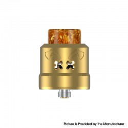 [Ships from Bonded Warehouse] Authentic Hellvape Dead Rabbit Max RDA Rebuildable Dripping Atomizer - Gold, SS, BF Pin, 28mm