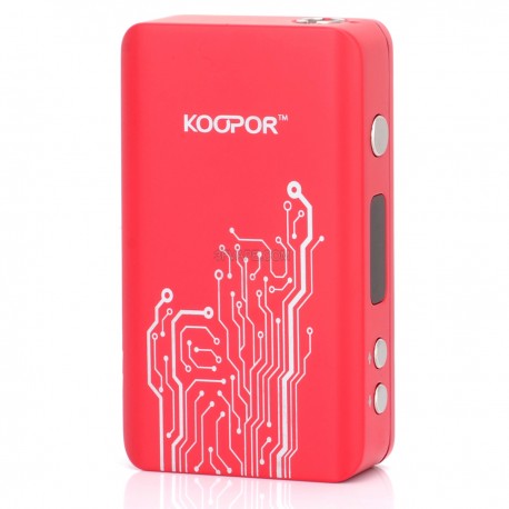 Authentic SMOKTech Koopor Plus 200W TC Variable Voltage APV Box Mod - Red, 6~200W, 200~600'F / 100~315'C, 2 x 18650