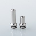 MAG 22 Style 510 Drip Tip Set for RDA / RTA / RDTA Atomizer - Silver, Stainless Steel (2 PCS)