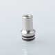 MAG 22 Style 510 Drip Tip Set for RDA / RTA / RDTA Atomizer - Silver, Stainless Steel (2 PCS)