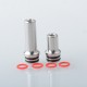 MAG 22 Style 510 Drip Tip Set for RDA / RTA / RDTA Atomizer - Silver, Stainless Steel (2 PCS)