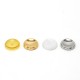 SXK Replacement Fire Button for SXK BB / Billet Box Mod - Gold + Silver + Brown + White, SS + PEI + POM (4 PCS)