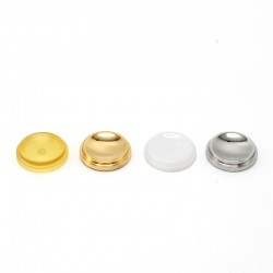 SXK Replacement Fire Button for SXK BB / Billet Box Mod - Gold + Silver + Brown + White, SS + PEI + POM (4 PCS)