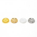 SXK Replacement Fire Button for SXK BB / Billet Box Mod - Gold + Silver + Brown + White, SS + PEI + POM (4 PCS)