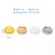 SXK Replacement Fire Button for SXK BB / Billet Box Mod - Gold + Silver + Brown + White, SS + PEI + POM (4 PCS)