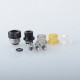 Vapeasy BB Drip Tip Adapter + MISSION XV Quantum Style 510 Drip Tip Kit for SXK BB / Billet Box Mod - Black, 316SS