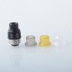 Vapeasy BB Drip Tip Adapter + MISSION XV Quantum Style 510 Drip Tip Kit for SXK BB / Billet Box Mod - Black, 316SS