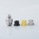 Vapeasy BB Drip Tip Adapter + MISSION XV Quantum Style 510 Drip Tip Kit for SXK BB / Billet Box Mod - Black, 316SS