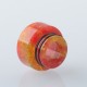 Authentic Reewape AS338 Resin 810 Drip Tip for RDA / RTA / RDTA Atomizer - Gold + Red
