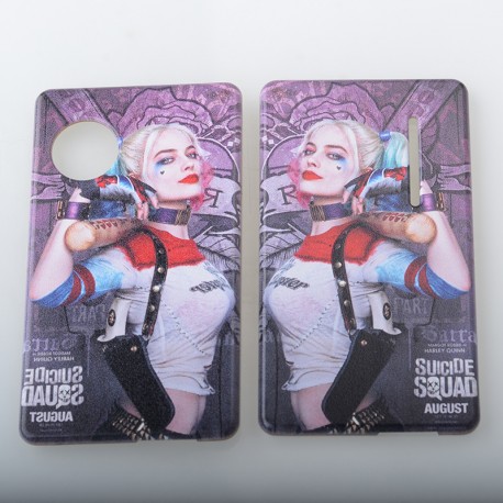 Authentic MK MODS Harley Quinn Front + Back Door Panel Plates for dotMod dotAIO V1 Pod System - PC