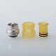 PRC Quantum Shifter Style BB Drip Tip for SXK BB / Billet Box Mod Kit - Brown, Stainless Steel + PEI
