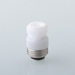 PRC Quantum Shifter Style BB Drip Tip for SXK BB / Billet Box Mod Kit - White, Stainless Steel + POM