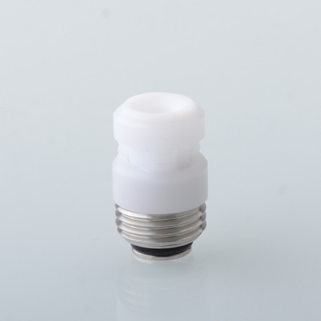 PRC Quantum Shifter Style BB Drip Tip for SXK BB / Billet Box Mod Kit - White, Stainless Steel + POM