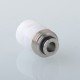 PRC Quantum Shifter Style BB Drip Tip for SXK BB / Billet Box Mod Kit - White, Stainless Steel + POM