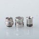 PRC Quantum Shifter Style BB Drip Tip for SXK BB / Billet Box Mod Kit - Silver, Stainless Steel