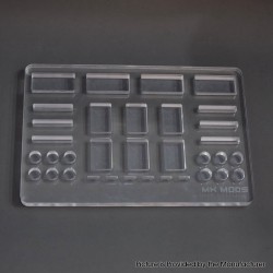 Authentic MK MODS Boro Mod / Accessories Station Holder Stand - Translucent, Acrylic