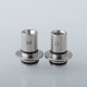 Monarchy Cyber Style 510 Drip Tip Set - Grey, SS + PEEK, DL / MTL, 2 PCS 510 Connector