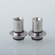 Monarchy Cyber Style 510 Drip Tip Set - Grey, SS + PEEK, DL / MTL, 2 PCS 510 Connector