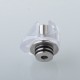 Monarchy Cyber Style 510 Drip Tip Set - Translucent, SS + PC, DL / MTL, 2 PCS 510 Connector