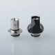 Monarchy Cyber Style 510 Drip Tip Set - Black, SS + POM, DL / MTL, 2 PCS 510 Connector