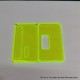 Authentic MK MODS Replacement Square Button Front + Back Cover Panel Plate for DNA 60W / 70W BB Box Mod - Fluo Green, Acrylic