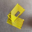 Authentic MK MODS Replacement Square Button Front + Back Cover Panel Plate for DNA 60W / 70W BB Style Box Mod - Yellow, Acrylic
