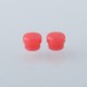 Authentic MK MODS Replacement Voltage Buttons for Cthulhu AIO Mod Kit - Red, Acrylic (2 PCS)