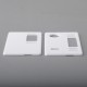 Authentic MK MODS V2 Replacement Front + Back Cover Panel Plate for Cthulhu AIO Mod Kit - White, Acrylic