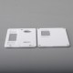 Authentic MK MODS V2 Replacement Front + Back Cover Panel Plate for Cthulhu AIO Mod Kit - White, Acrylic