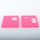 Authentic MK MODS V2 Replacement Front + Back Cover Panel Plate for Cthulhu AIO Mod Kit - Pink, Acrylic