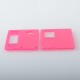 Authentic MK MODS V2 Replacement Front + Back Cover Panel Plate for Cthulhu AIO Mod Kit - Pink, Acrylic