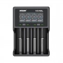 [Ships from Bonded Warehouse] Authentic Xtar VC4SL Charger for NiMH / NiCD / 21700 Battery - Black, 4-Slot, QC 3.0 USB Type-C