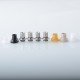 Vapeasy Monarchy Cyber Style 510 Drip Tip Set - SS + PC + POM + PEI + PEEK, DL / MTL, 4 PCS 510 Connector + 5 PCS Mouthpiece