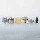 [Ships from Bonded Warehouse] Authentic Vapefly Alberich MTL RTA Rebuildable Tank Atomizer - Silver, SS + PEI, 3ml / 4ml, 22mm