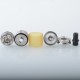 [Ships from Bonded Warehouse] Authentic Vapefly Alberich MTL RTA Rebuildable Tank Atomizer - Silver, SS + PEI, 3ml / 4ml, 22mm