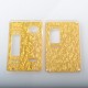 Authentic MK MODS V2 Replacement Front + Back Cover Panel Plate for Cthulhu AIO Mod Kit - Gold, Acrylic