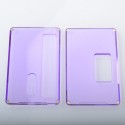 Authentic MK MODS Replacement Square Button Front + Back Cover Panel Plate for DNA 60W / 70W BB Style Box Mod - Purple, Acrylic