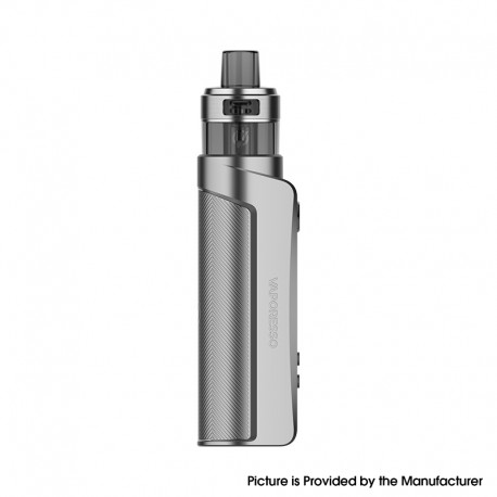 [Ships from Bonded Warehouse] Authentic Vaporesso GEN PT80 S Pod System Mod Kit - Light Silver, VW 5~80W, 1 x 18650